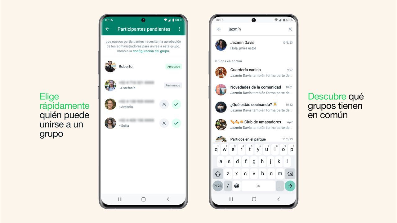 WhatsApp actualiza las funciones para sus chats grupales.