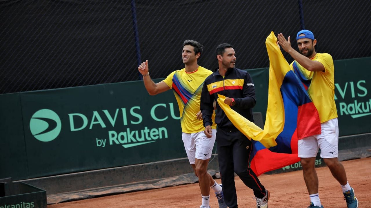 Juan Sebastián Cabal y Robert Farah
3er partido Copa Davis y clasificación de Colombia a la siguiente ronda.