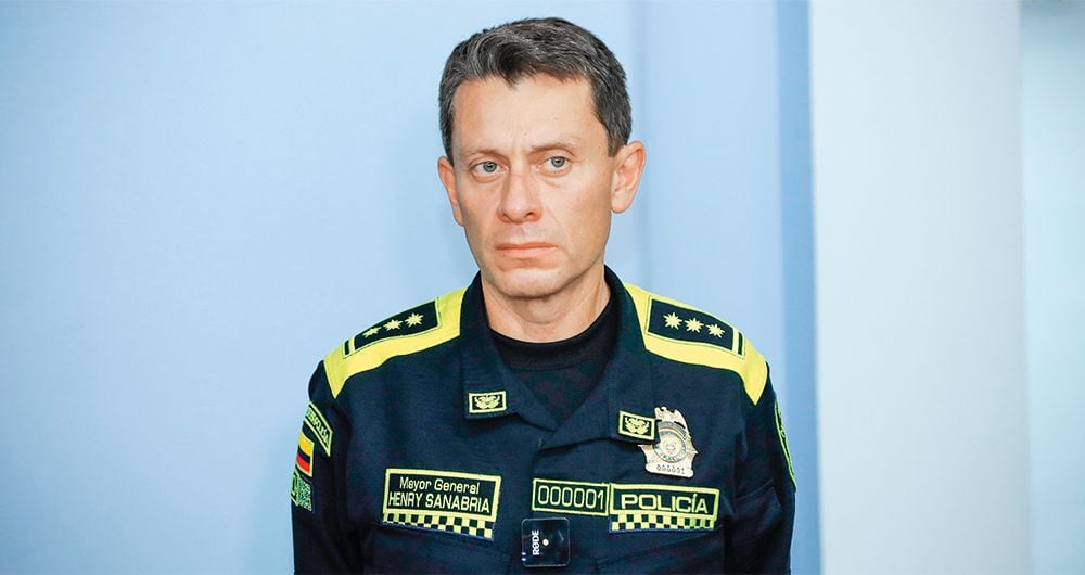  Mayor general Henry Sanabria, director de la Policía Nacional.