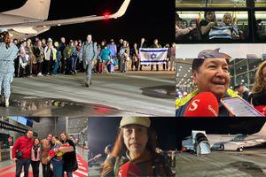 110 colombianos llegaron a Bogotá en el vuelo humanitario coordinado con ayuda de la Fuerza Aeroespacial Colombiana