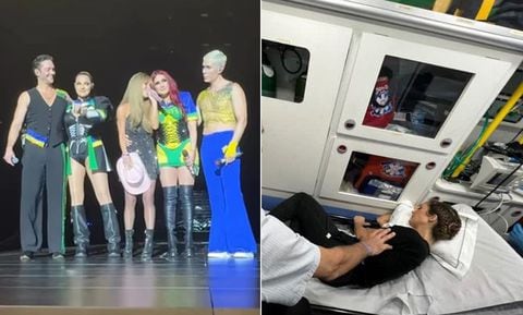Anahí tuvo que ir a un hospital debido a que se sentía muy mal durante uno de sus conciertos con RBD en Brasil.