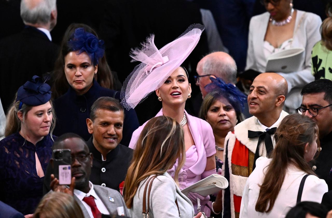 Katy Perry en la Abadía de Westminster durante la coronación del rey Carlos III en Londres, el sábado 6 de mayo de 2023.