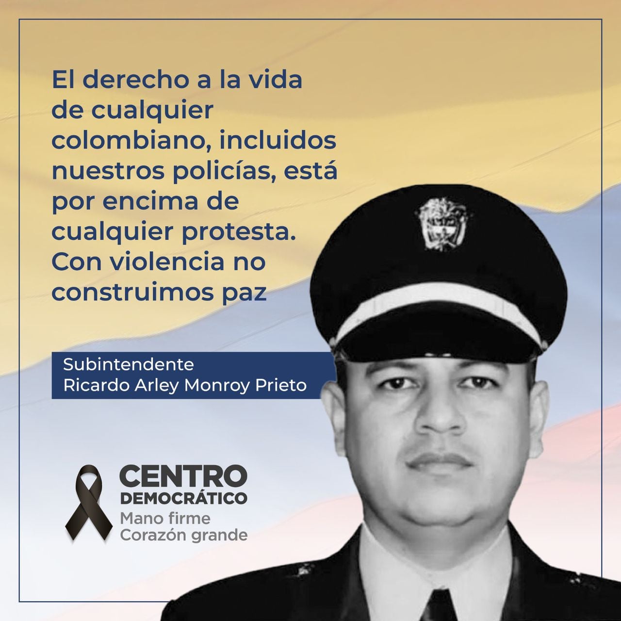 El policía asesinado por manifestantes en Caquetá se llamaba Ricardo Arley y dejó dos hijos: esta es su historia.