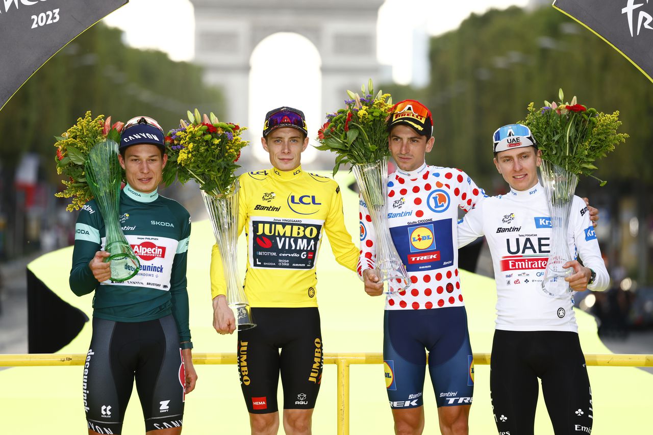Ganadores del Tour de Francia 2023.
