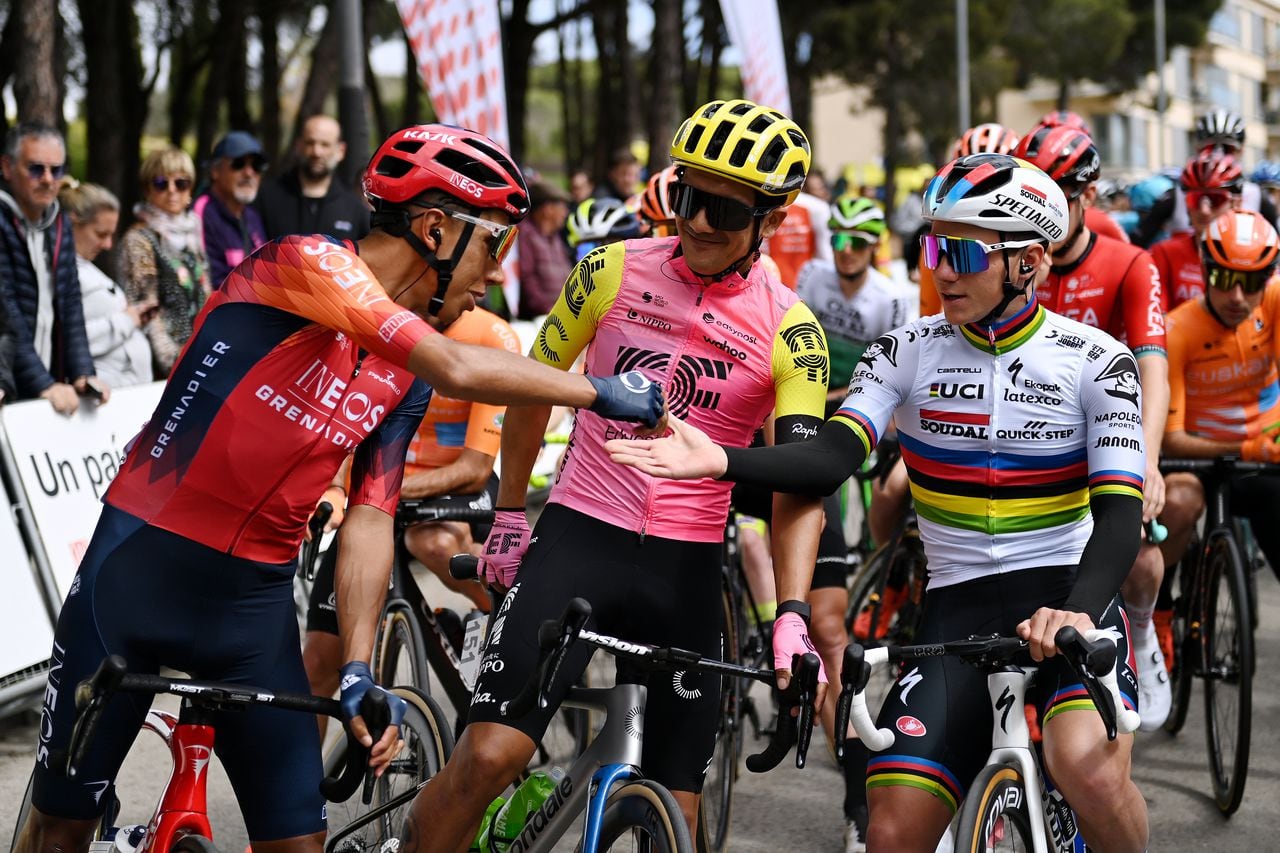 Egan Bernal se reencontró con su grandes rivales en la Vuelta a Cataluña.