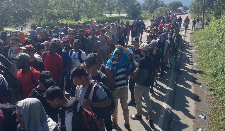 Migrant Pedestrians Traveling Through Central America Have Become A Social Problem For Countries In That Part Of The Continent.