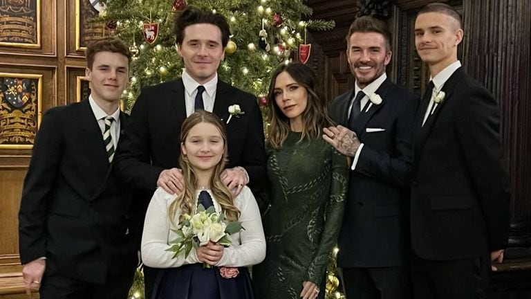 La familia Beckham tiene su propia tradición de Navidad. Foto: Instagram @davidbeckham.
