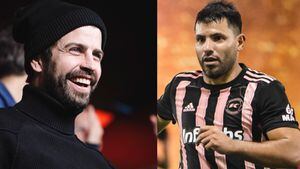 Gerard Piqué y el Kun Agüero, ambos, exfutbolistas del Barcelona y ahora protagonistas de la Kings League.