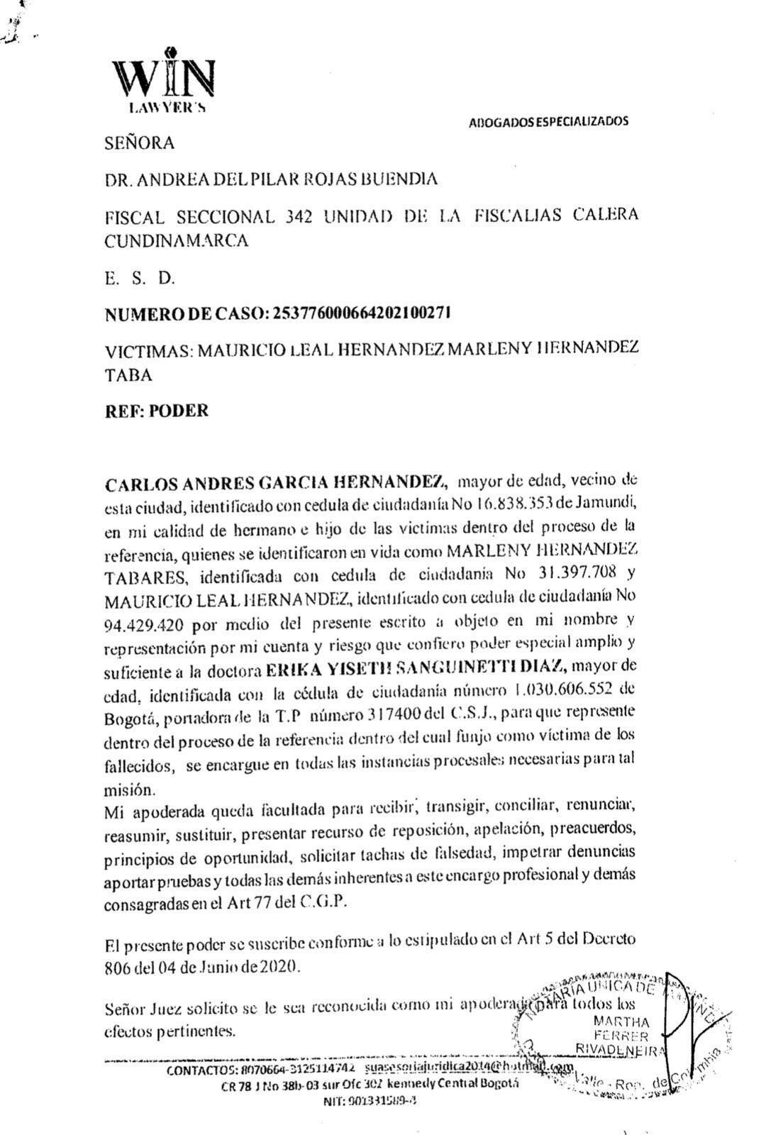SEMANA conoció el documento que redactó la Fiscalía para fijar el acuerdo con Jhonier Leal, asesino de Mauricio Leal y Marleny Hernández.