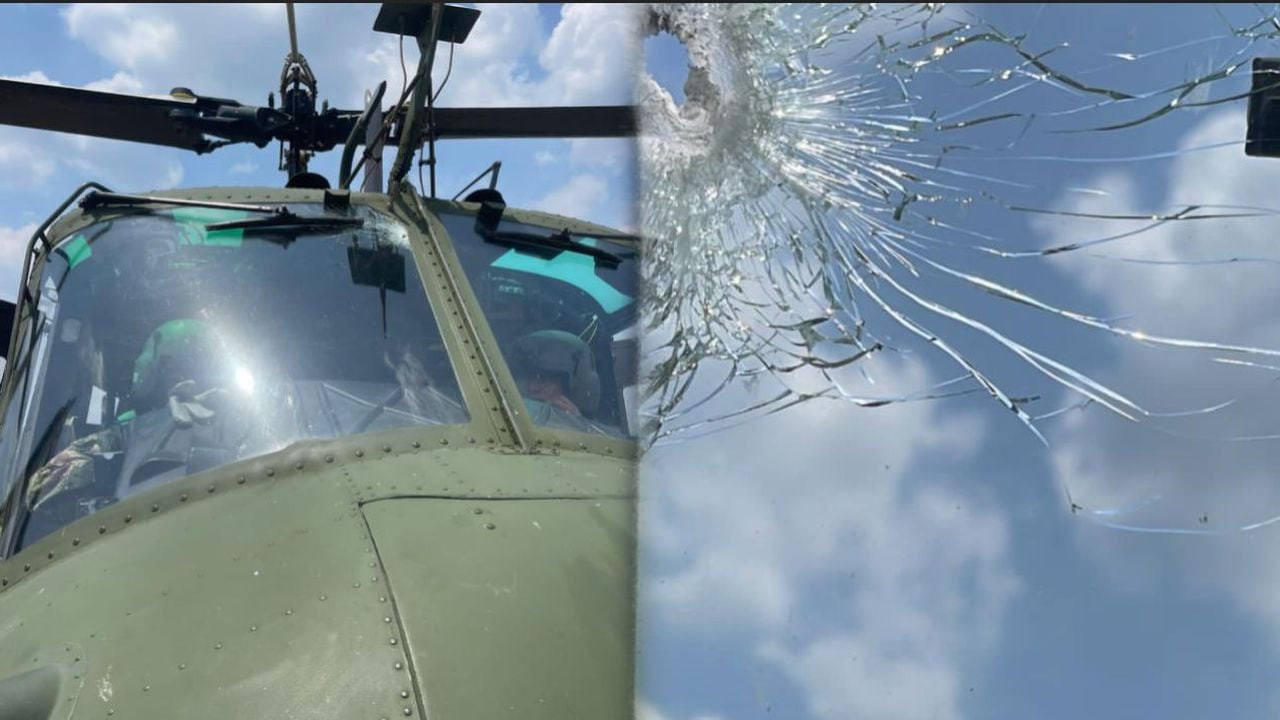 Criminales intentaron derribar un helicóptero del Ejército en Córdoba.