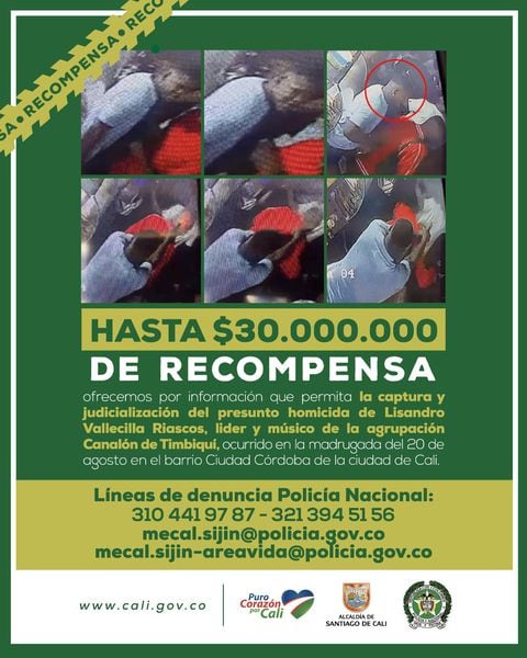 Identifican al presunto asesino de Lisandro Vallecilla, autoridades ofrecen millonaria recompensa.