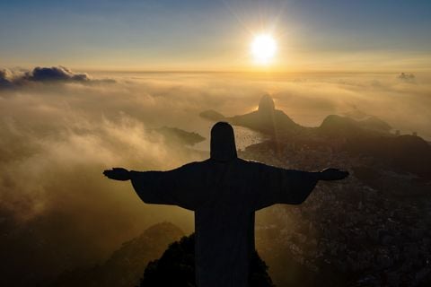 El Cristo Redentor de Río de Janeiro (Photo by CARL DE SOUZA / AFP)