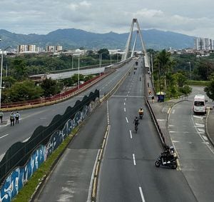 En la ciudad de Armenia, los taxistas también se unieron a la movilización