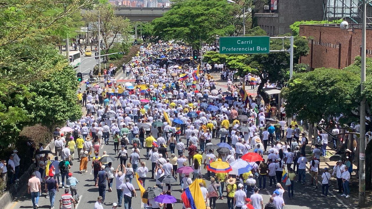 Marchas en Medellín - 20 de Junio