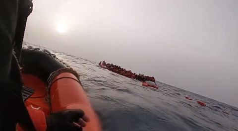 Rescate migrantes en el Mediterráneo