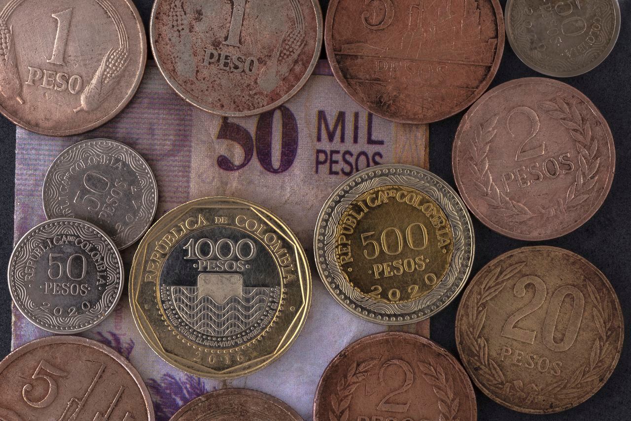 Old Colombian coins