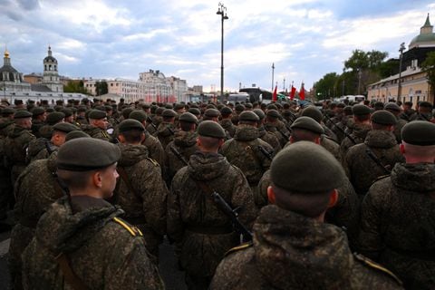 El ejército ruso niega estar retirándose de Ucrania. Foto: AFP.
