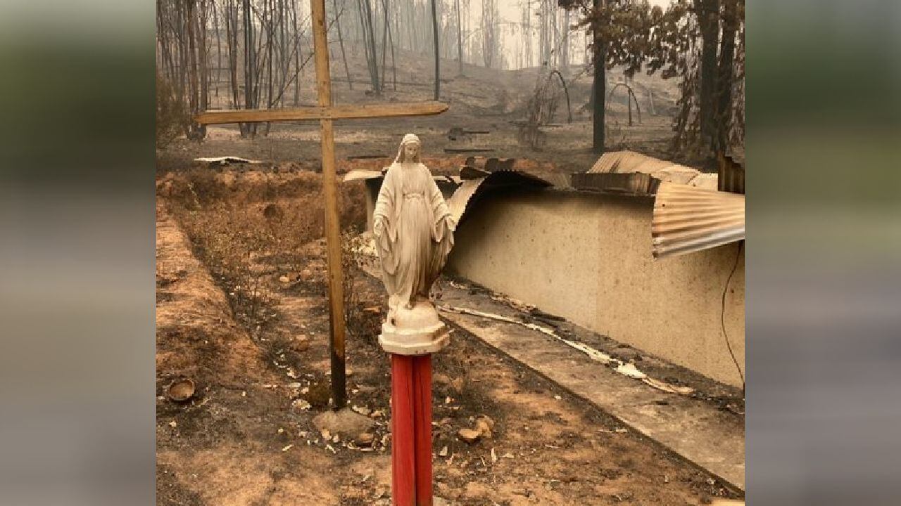 Para los religiosos, la imagen sobreviviente de esta virgen, se  convierte en símbolo de esperanza y resiliencia.