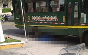 El bus involucrado es de la empresa Coolitoral