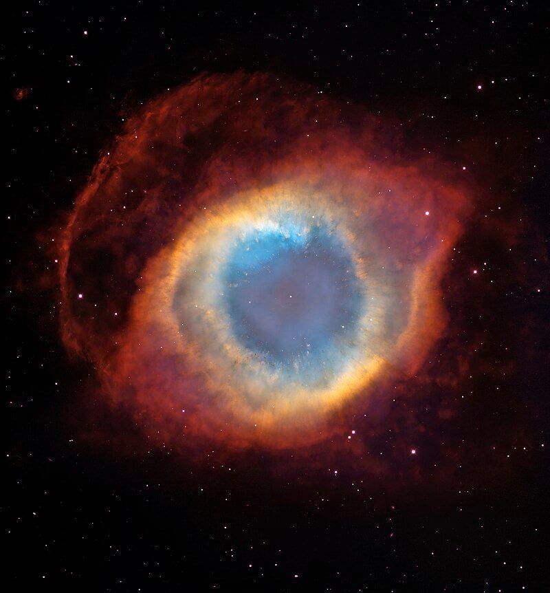 La nebulosa de la hélice, conocida como el 'Ojo de Dios'.