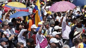 Marchas 26 de septiembre en contra del gobierno Petro Plaza de Bolivar