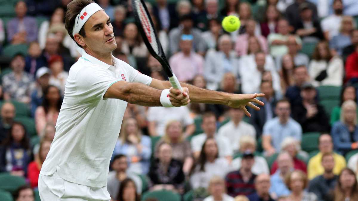 Roger Federer en la primera ronda del torneo