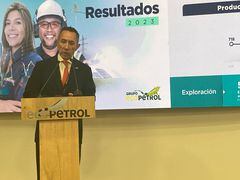 Ricardo Roa en la presentación de los resultados de Ecopetrol en 2023
