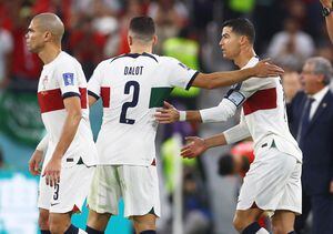 Soccer Football - FIFA World Cup Qatar 2022 - Quarter Final - Morocco v Portugal - Al Thumama Stadium, Doha, Qatar - December 10, 2022 Portugal's Cristiano Ronaldo comes on as a substitute REUTERS/Kai Pfaffenbach