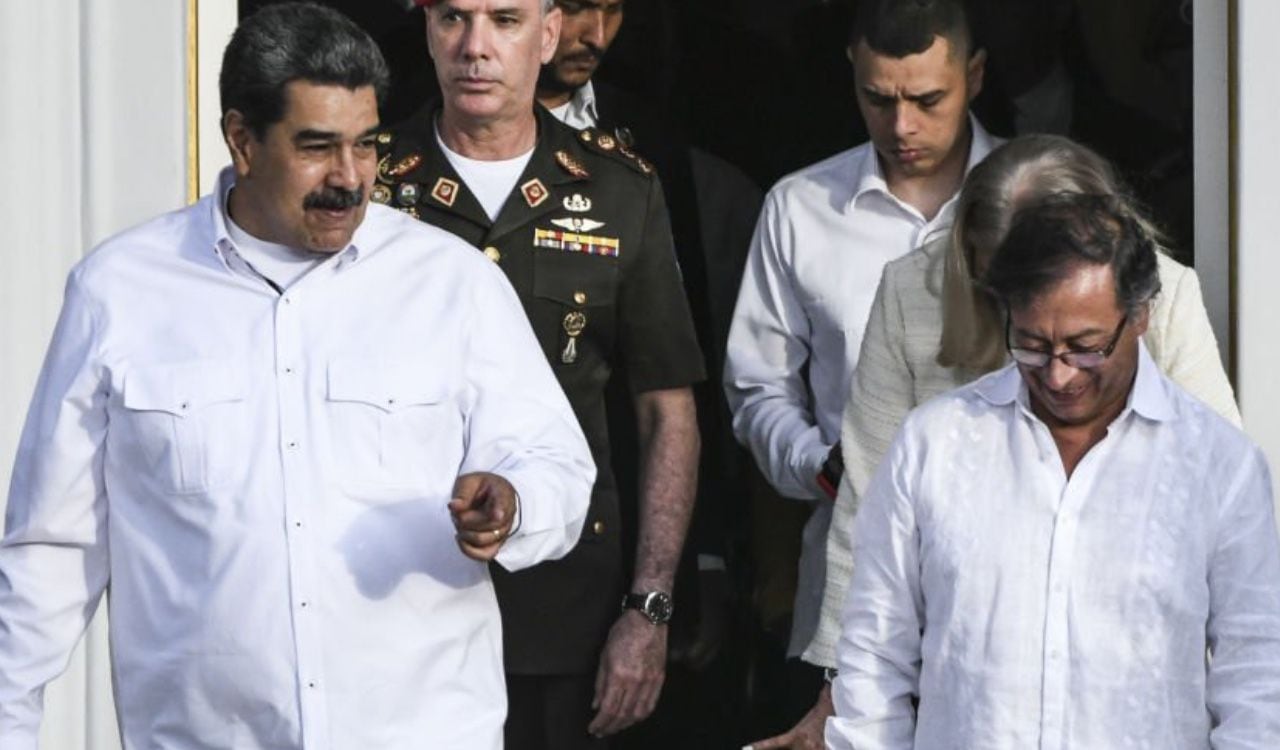 Nicolás Maduro y Gustavo Petro se reunieron en el Palacio de Miraflores en Venezuela