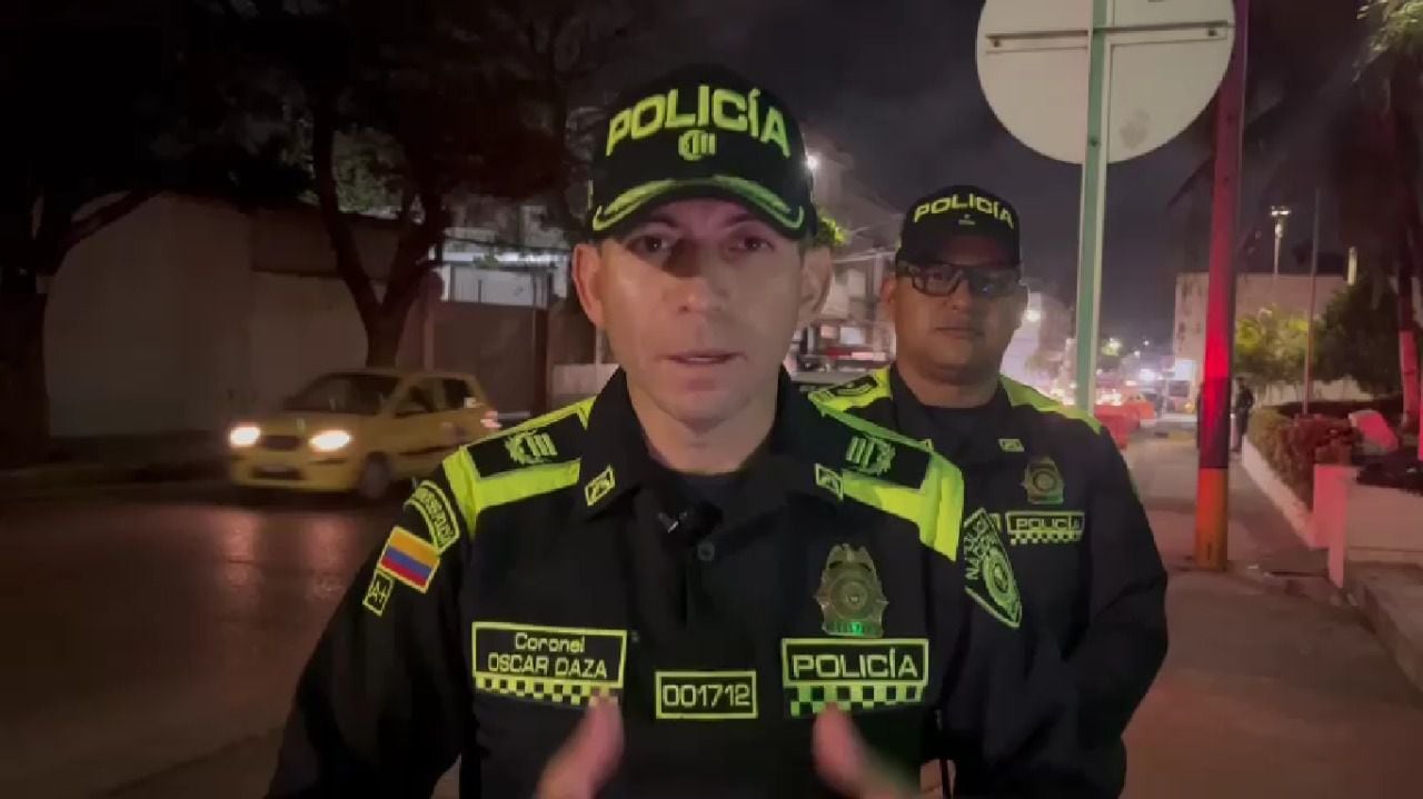 Coronel Oscar Daza Comandante (E) policía metropolitana de Barranquilla