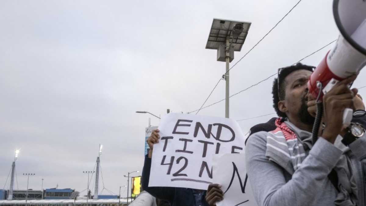 Los migrantes que se encuentran en la frontera ente México y Estados protestaron por la polémica directriz que se viene teniendo desde la presidencia de Donald Trump