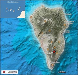 Se registra un fuerte temblor de magnitud 4.9 en el sur de La Palma, España