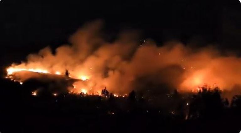 Incendio en Fúquene, Cundinamarca.