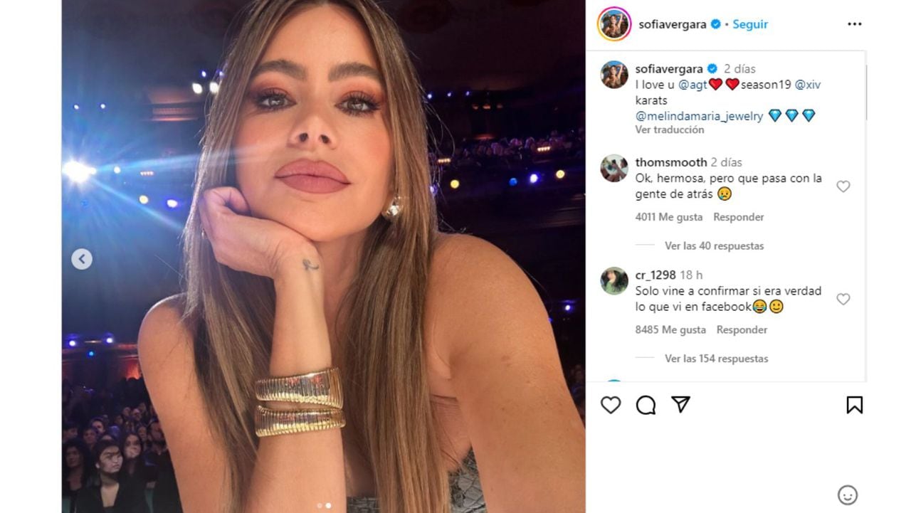 Sofía Vergara publicó extrañas fotos que asustaron a sus seguidores