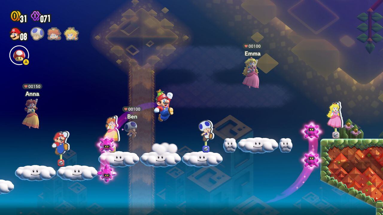 Super Mario Wonder revive los juegos de plataforma en desplazamiento latateral de Mario.