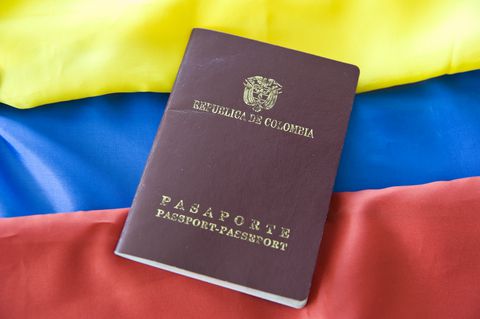 Pasaporte colombiano.