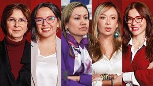 Julia Miranda, Jennifer Pedraza, Carolina Corcho, Katherine Miranda y Catherine Juvinao.