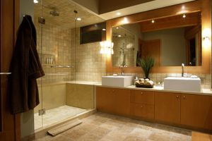 luxury bathroom estate home shower