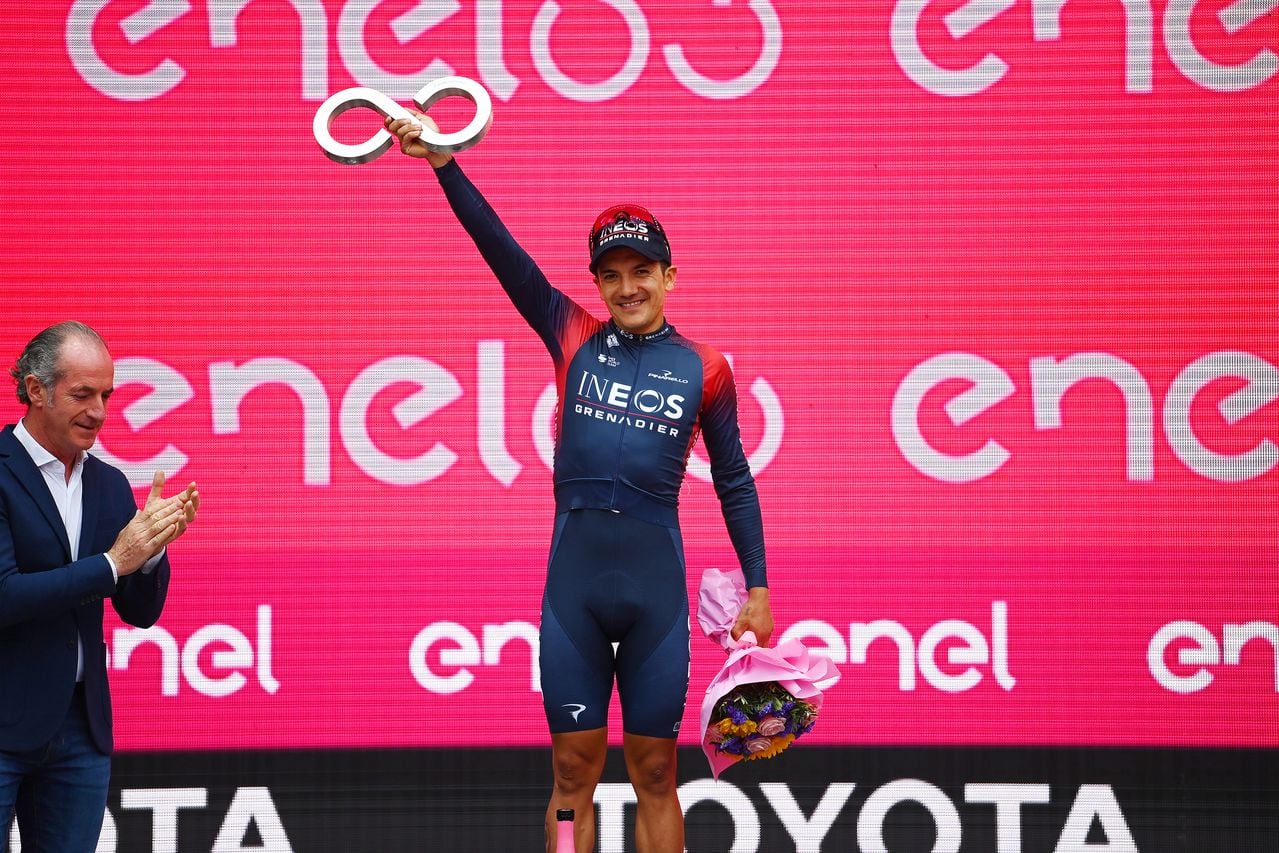 Richard Carapaz en el Giro de Italia 2022.