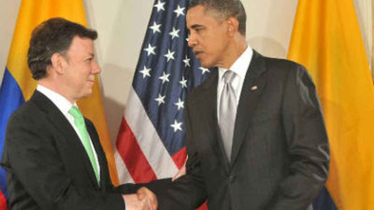 Los presidentes de Colombia, Juan Manuel Santos (izquierda), y de Estados Unidos, Barack Obama (derecha), se entrevistaron en abril pasado.