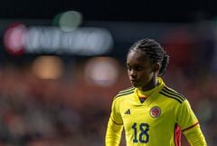 ANDY, UT - OCTOBER 26: Linda Caicedo #10 of Colombia looks to the ball during a game between Colombia and USWNT at America First Field on October 26, 2023 in Sandy, Utah. (Photo by Brad Smith/ISI Photos/USSF/Getty Images for USSF)
