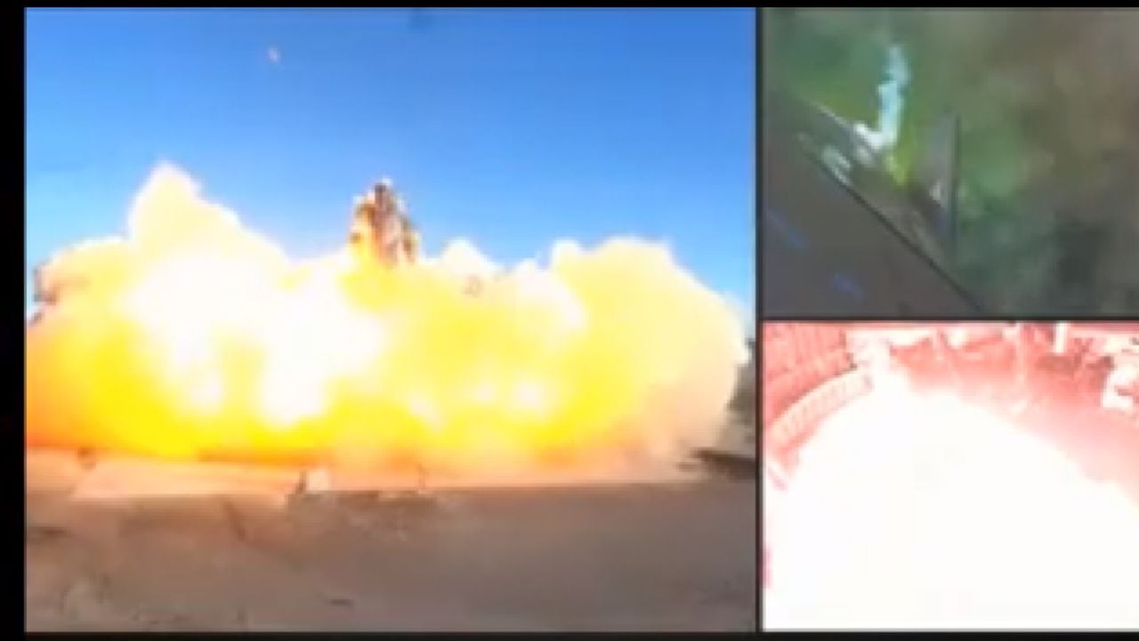 Explosión prototipo nave espacial