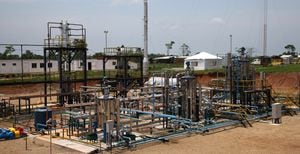 Planta de producción de  petróleo Emerald Energy Los Pozos en San Vicente del Caguán