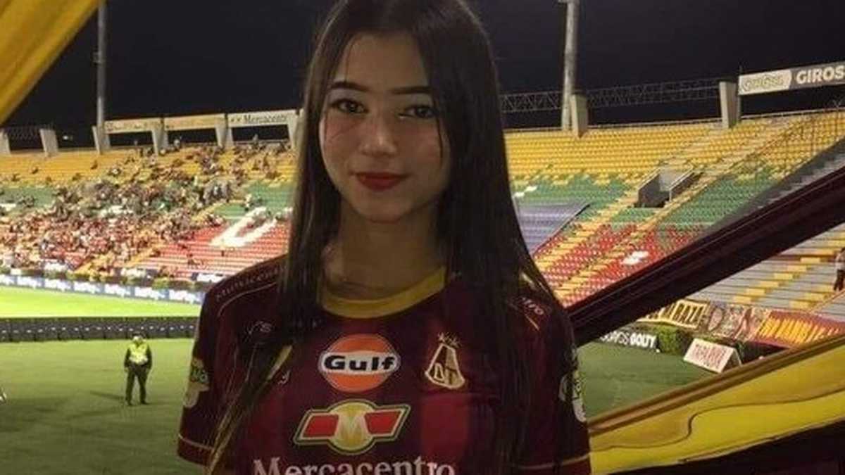 Alejandra Suárez, hincha del Deportes Tolima, quien falleció en un accidente vial