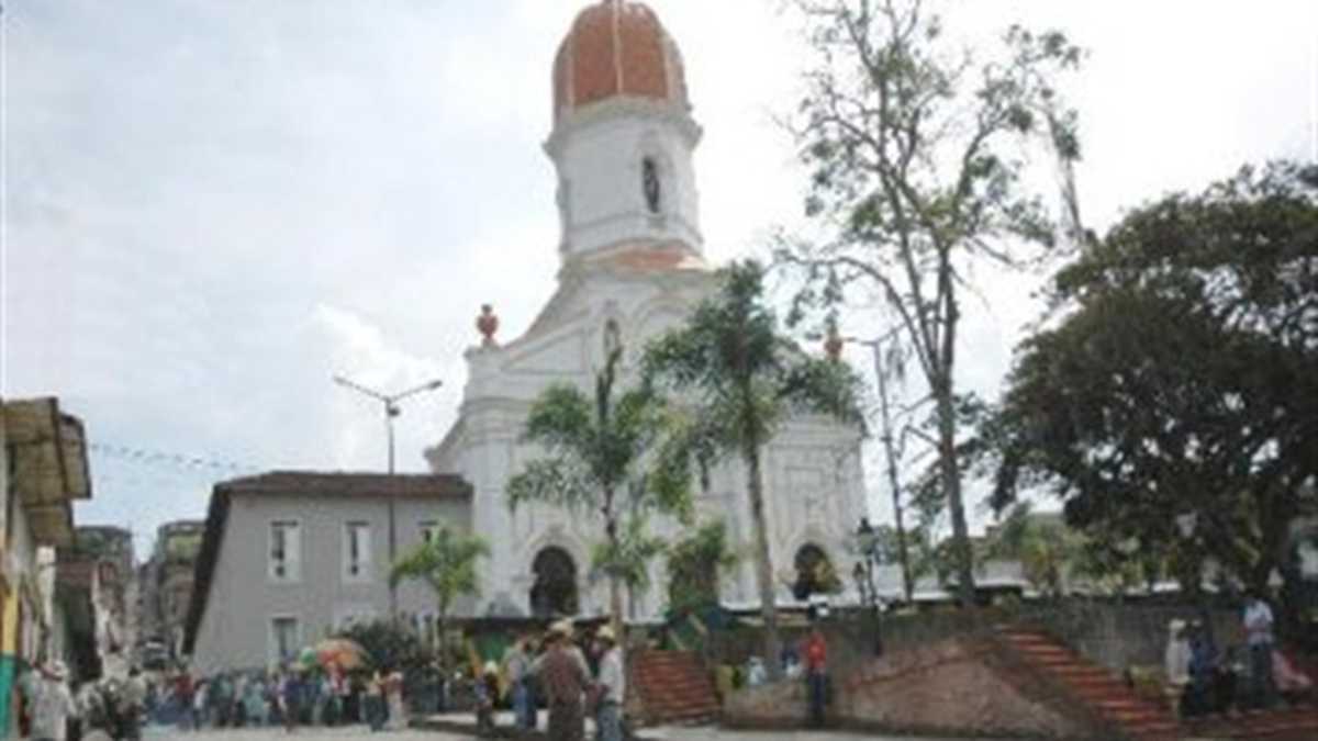 Iglesia del municipio de Ituango en Antioquia.