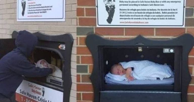 Buzón para "depositar" recien nacidos no deseados en Bélgica
