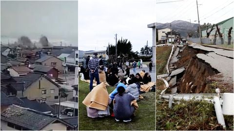 Las impresionantes imágenes que deja el terremoto de 7,6 en Japón y la amenaza de tsunami
