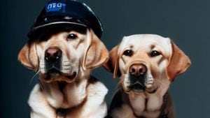 Perros policías que se jubilaron y se volvieron virales en TikTok.