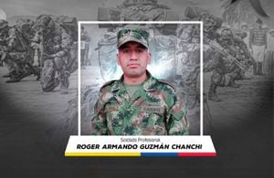 El soldado Roger Armando Guzmán Chanchí.