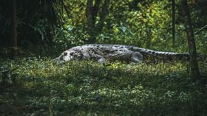 El caimán aguja suele pasar la noche casi siempre en el agua y, por la mañana se trasladan a los márgenes de los cuerpos de agua por lo que su observación es más dificíl y poco común.